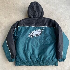1990s Pro Player Philadelphia Eagles NFL Zip-Up Jacket size XL